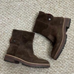 Franco Sarto Women's Water Resistant Roalba Ankle Boot Size 7 brown